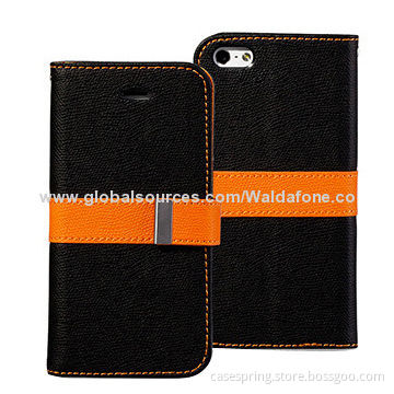 PU Leather/Rainbow Colored Cases for iPhone 6, Collision Color, OEM Orders Welcomed